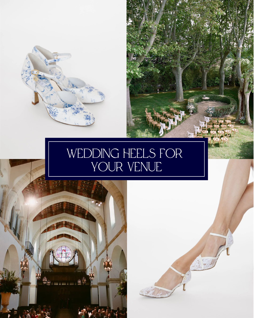 Perfect Wedding Heels for Every VENUE