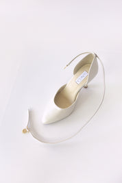 White Ballroom with Gold Heel