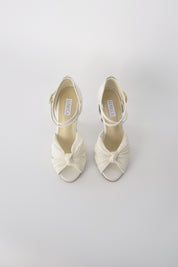 Ivory Chiffon Latin with Crystals