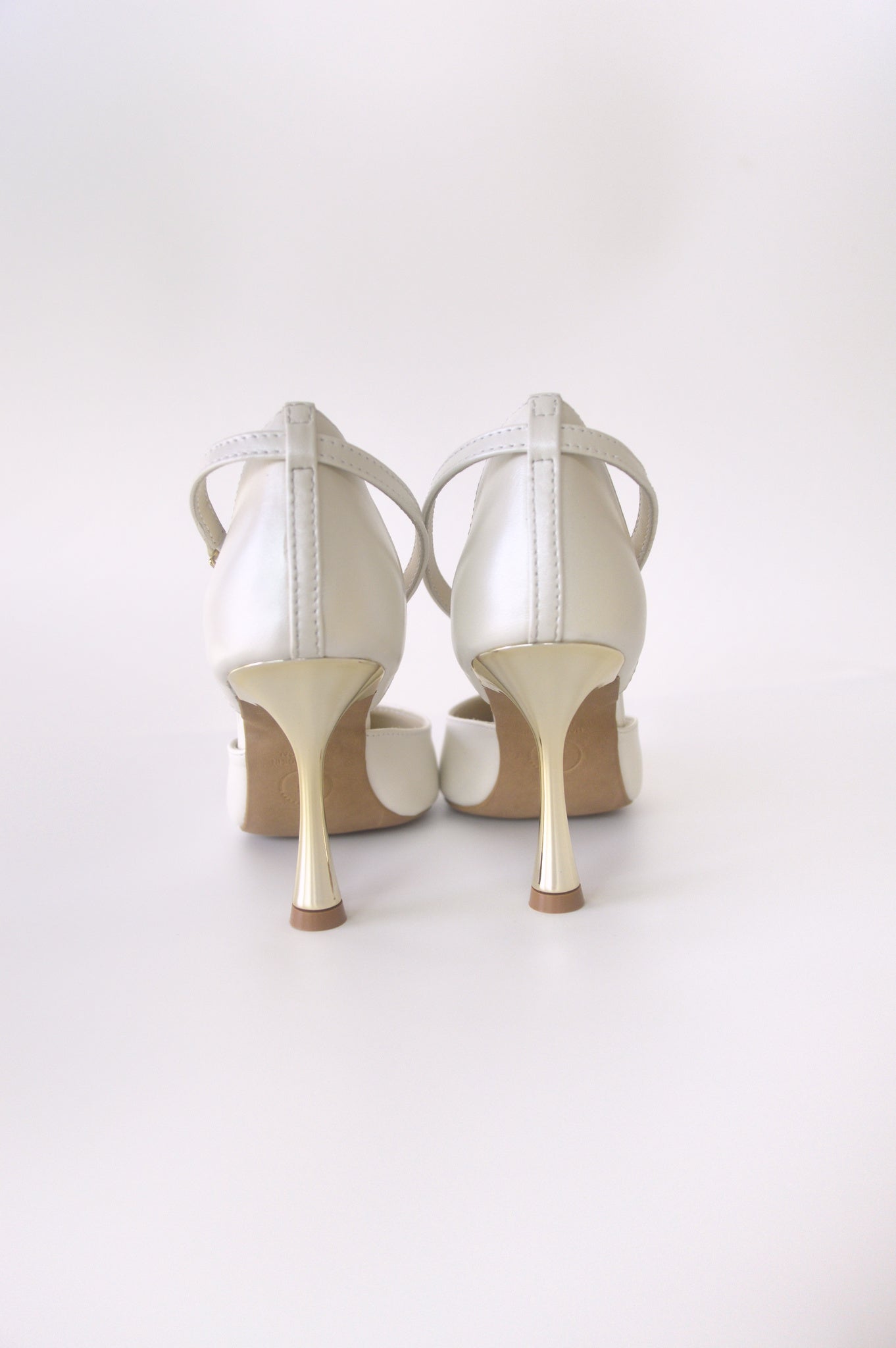 White Ballroom with Gold Heel