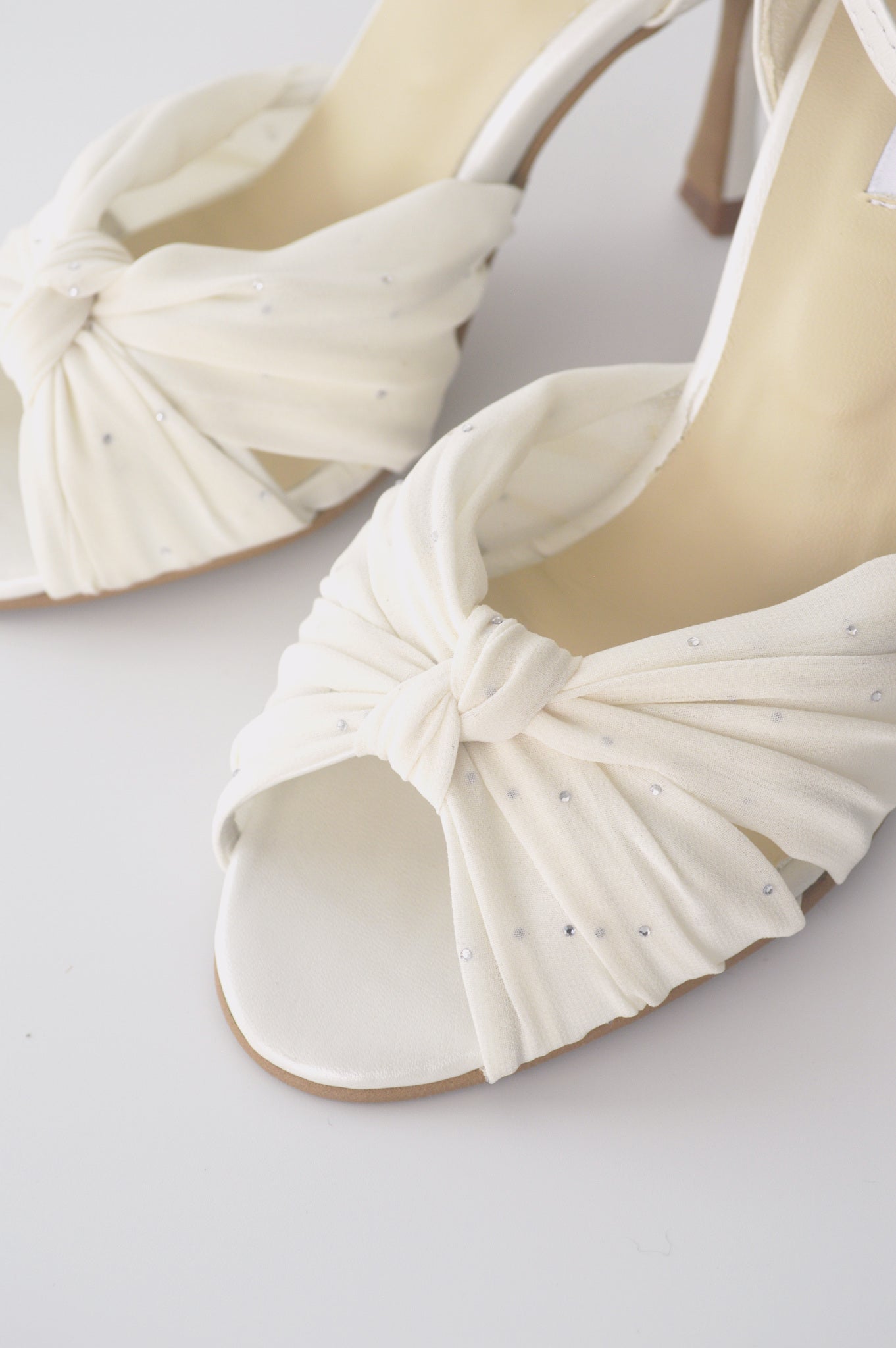 Ivory Chiffon Latin with Crystals
