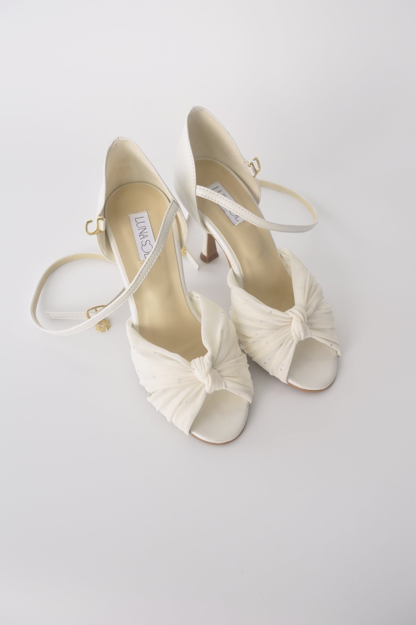 Ivory Chiffon Latin with Crystals