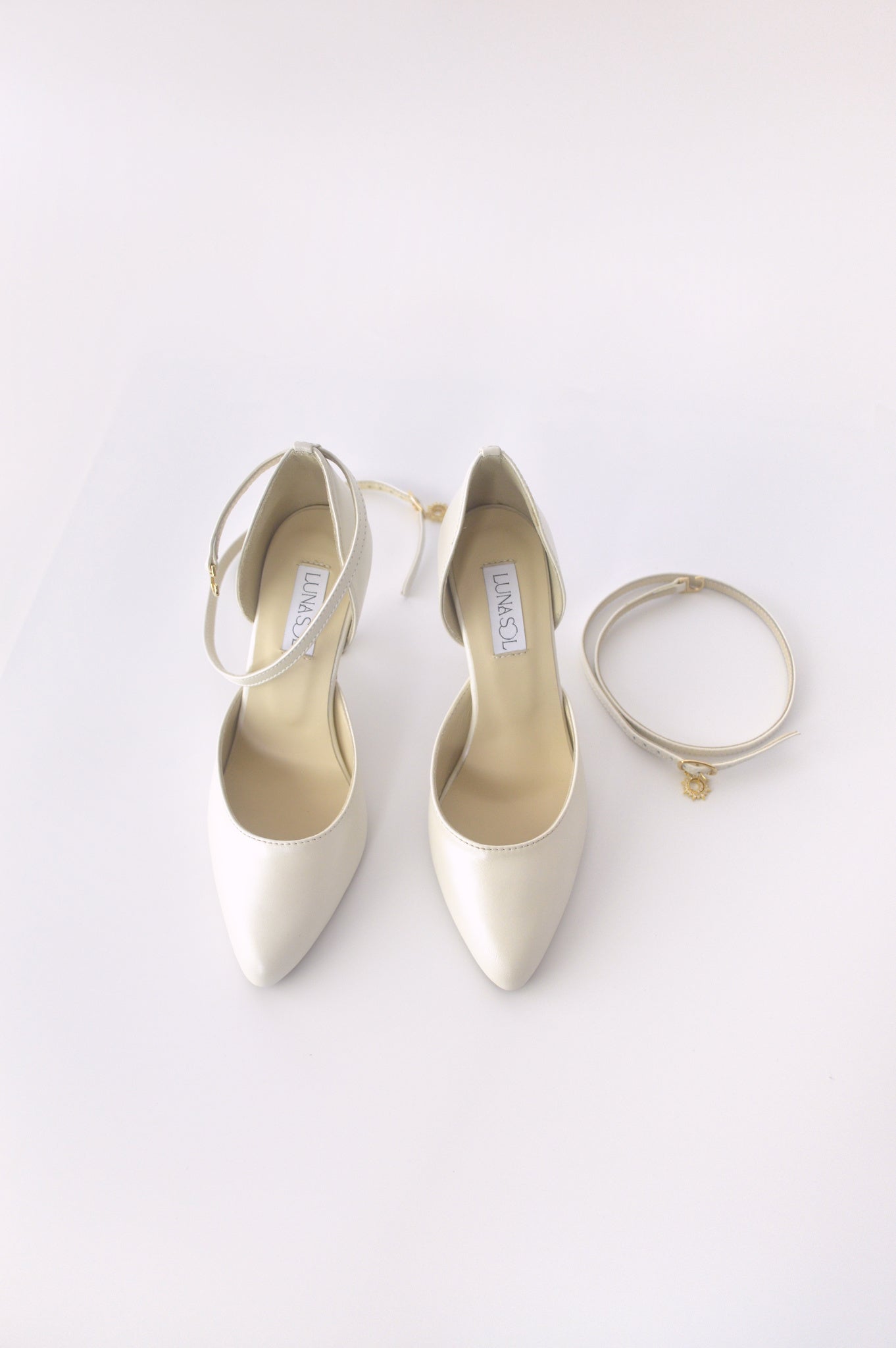 White Ballroom with Gold Heel