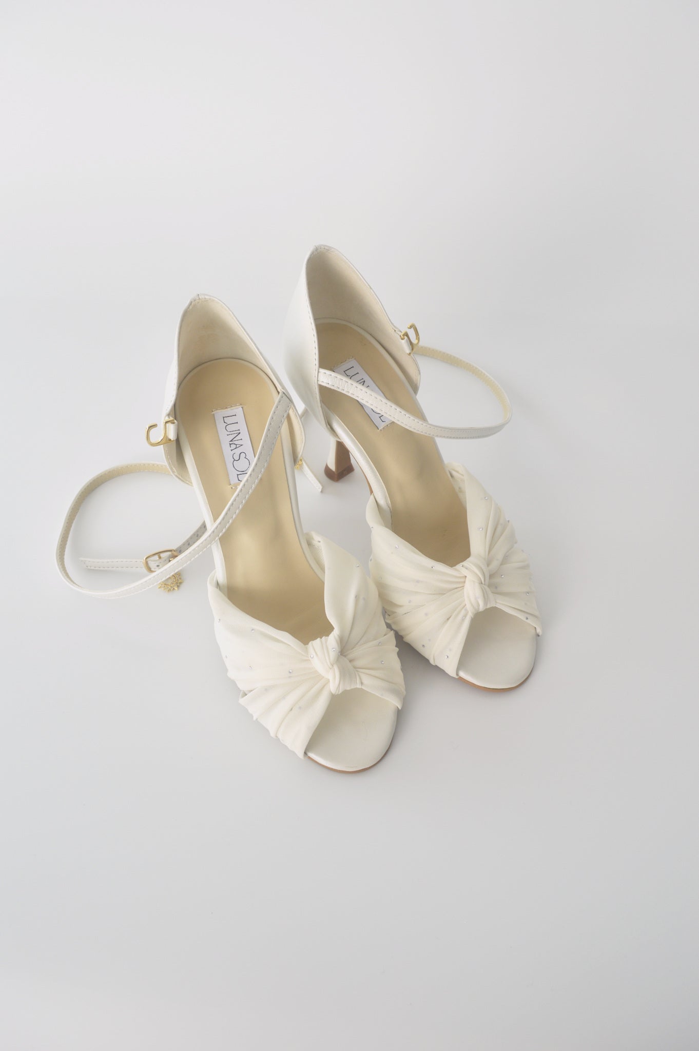 Ivory Chiffon Latin with Crystals