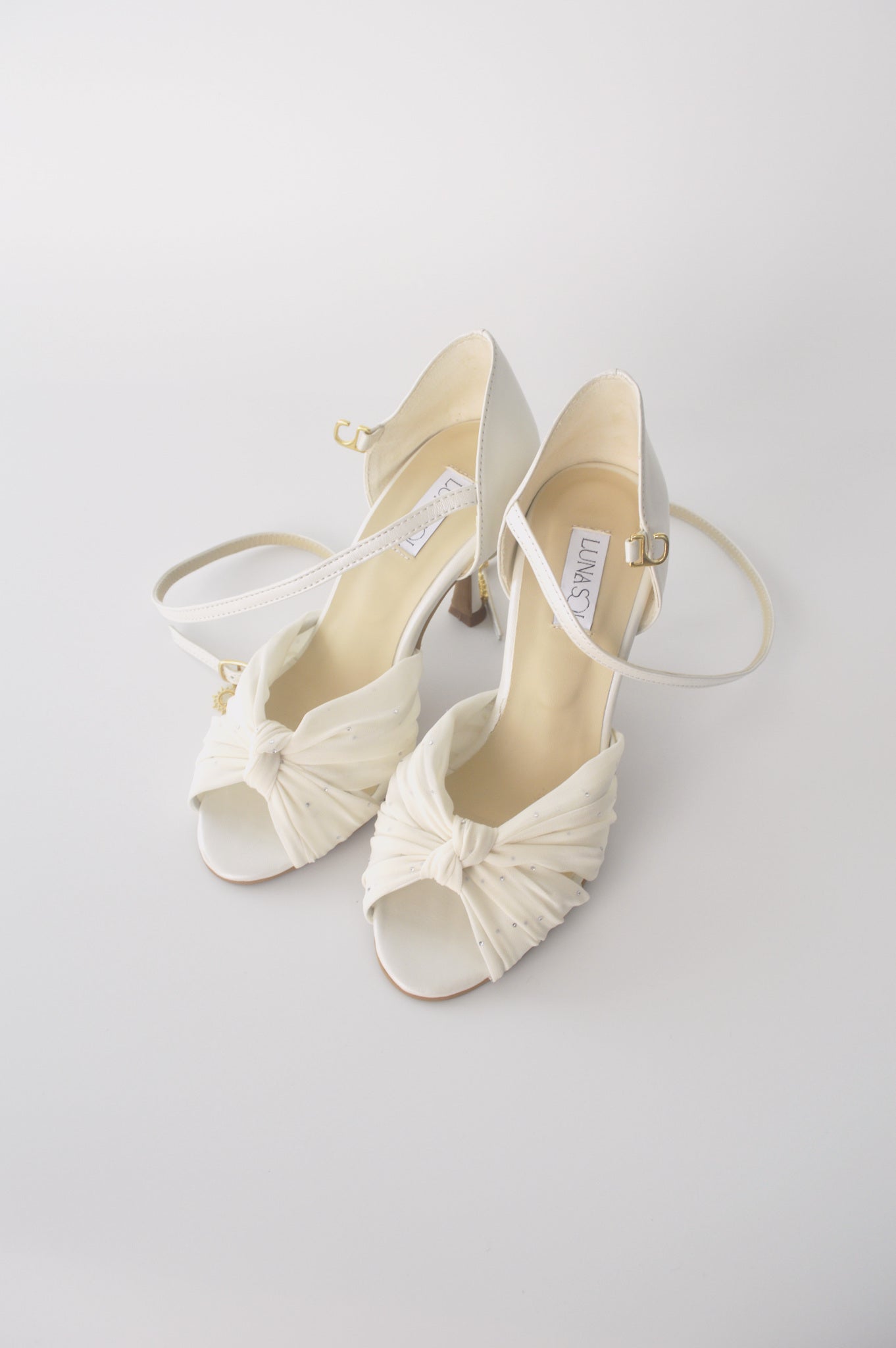Ivory Chiffon Latin with Crystals