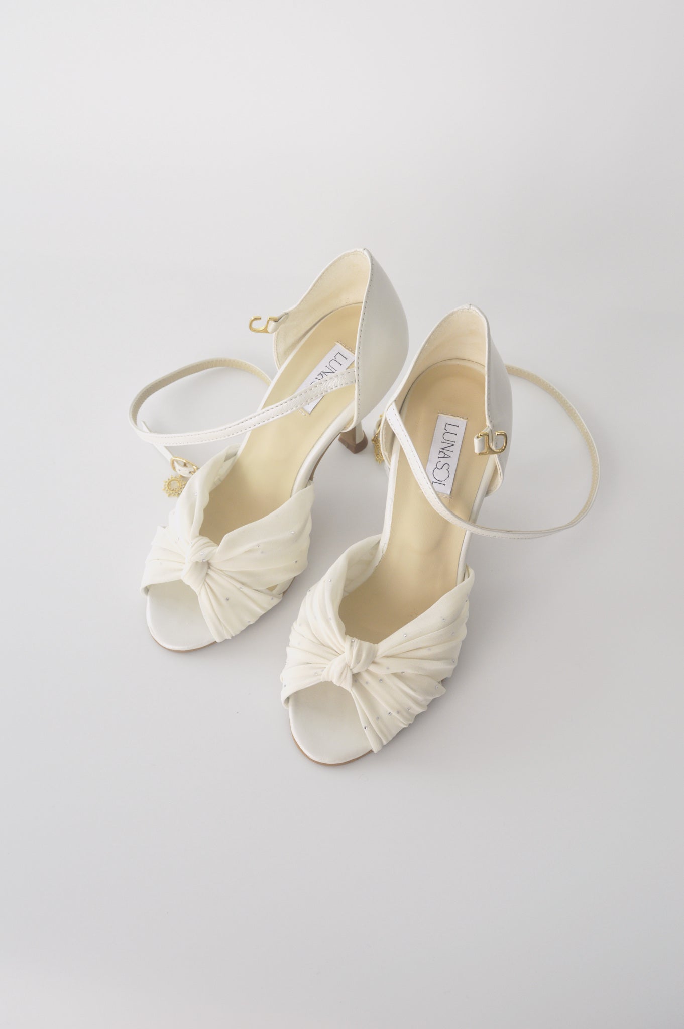 Ivory Chiffon Latin with Crystals