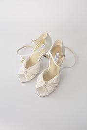 Ivory Chiffon Latin with Crystals