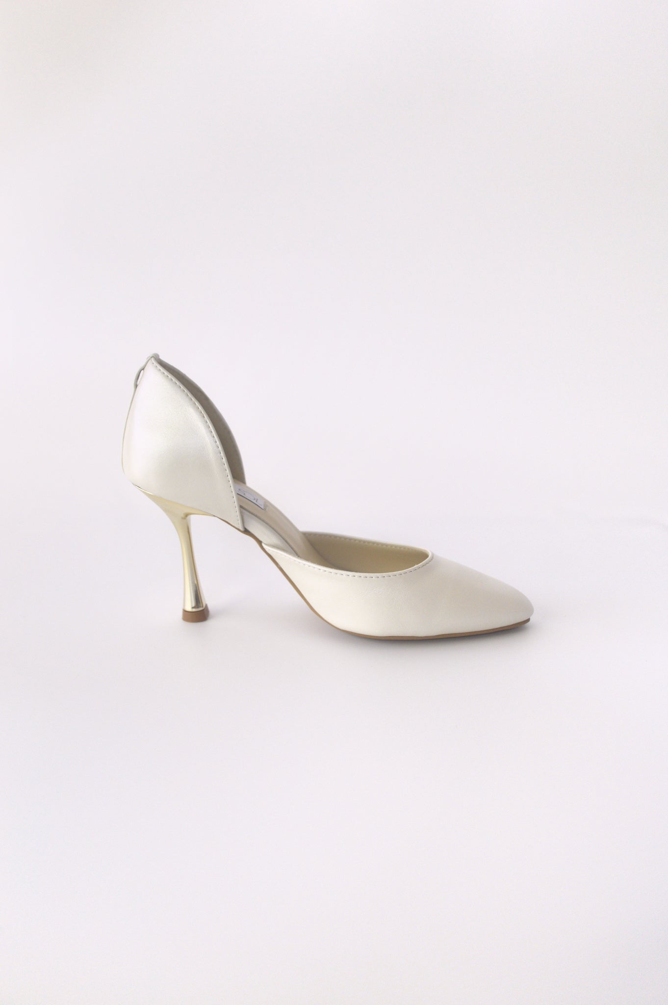 White Ballroom with Gold Heel