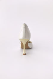 White Ballroom with Gold Heel