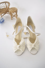 Ivory Chiffon Latin with Crystals
